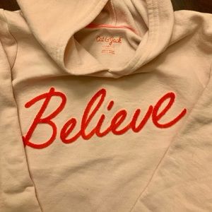 NWOT Cat & Jack girls’ hoodie sweatshirt, size L
